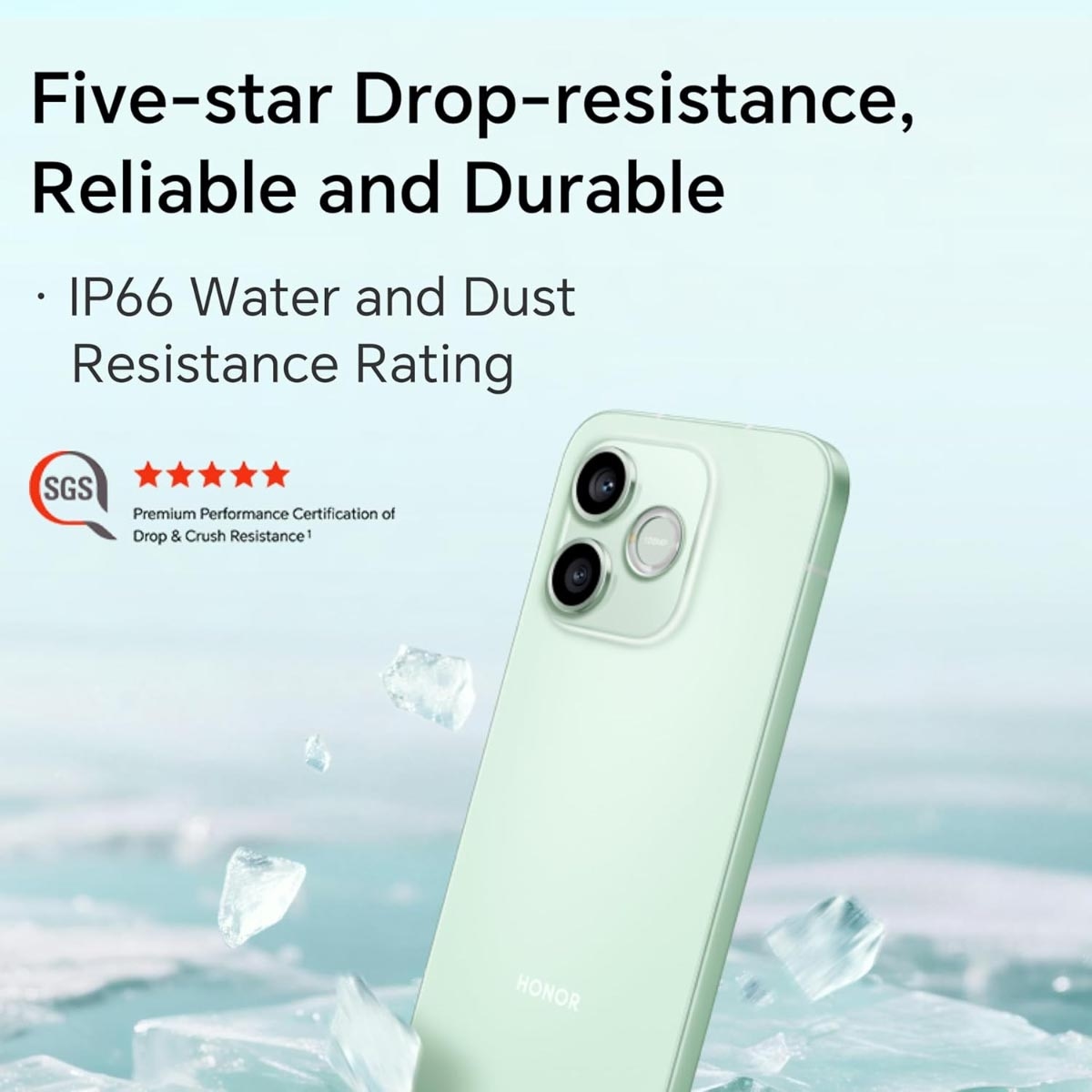 هونر 600 لايت 5G جوال أندرويد (8 جيجابايت + 256 جيجابايت)، إصدار السعودية - أخضر براعم