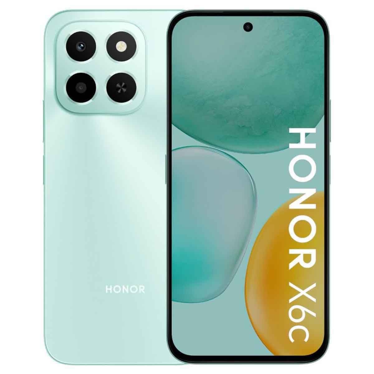 HONOR X6c 4G Android Smartphone (6GB RAM, 256GB Storage) - Cyan