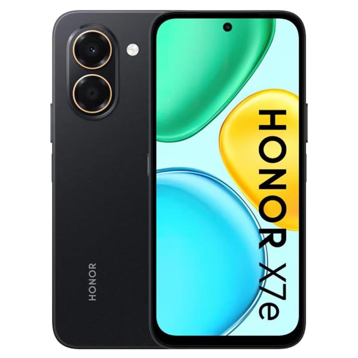 هونر X7e، جوال بتقنية 4G بنظام أندرويد (6GB + 256GB)، إصدار السعودية - أسود منتصف الليل