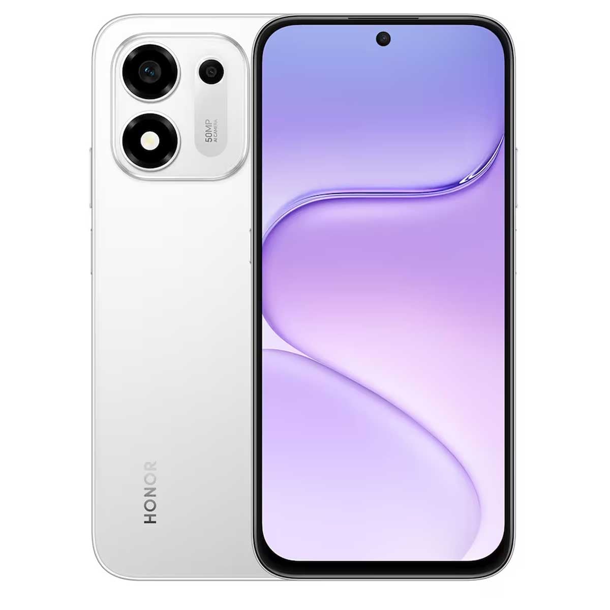 هونر X7e بلس 5G جوال أندرويد (8 جيجابايت + 256 جيجابايت)، إصدار السعودية - فضي نيزكي
