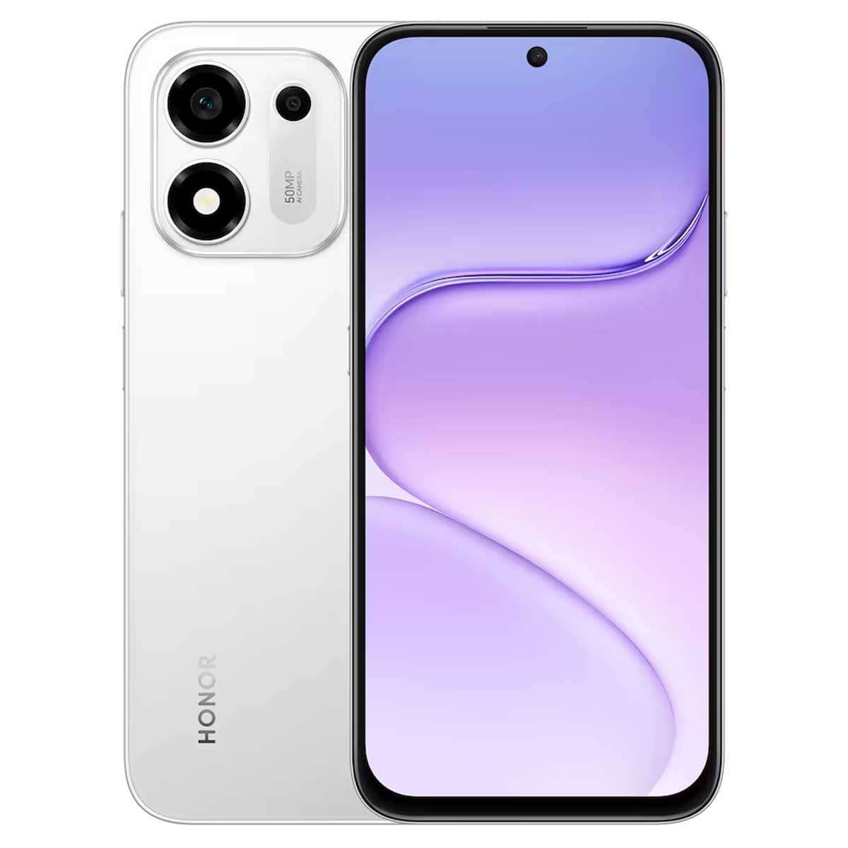 هونر X7e Plus 5G جوال أندرويد (6 جيجابايت + 128 جيجابايت)، إصدار السعودية - فضي نيزكي