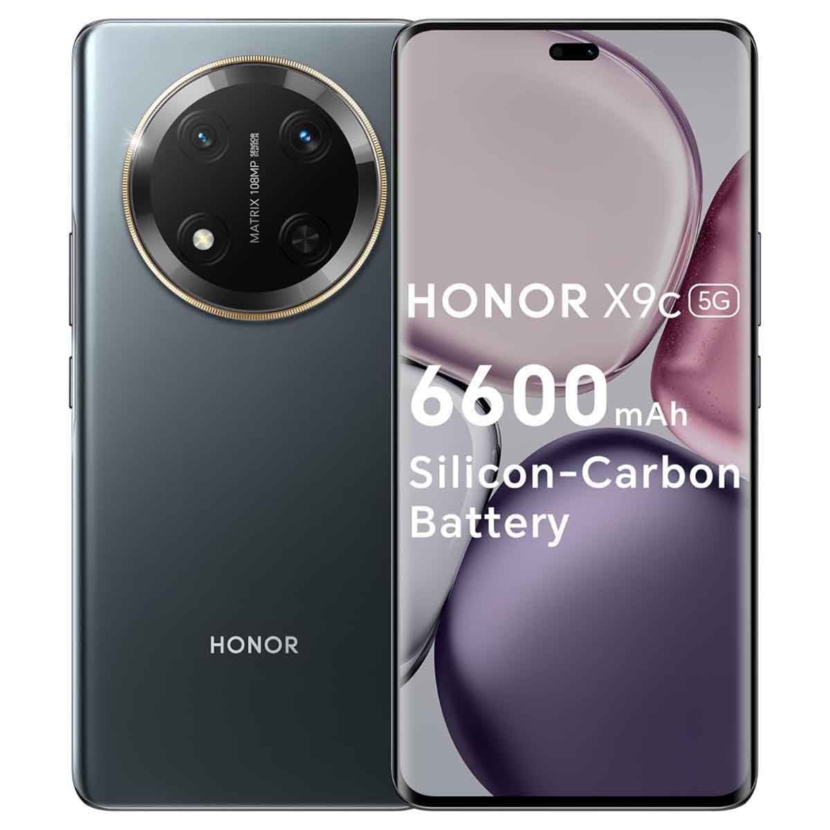 هونر X9c 5G جوال أندرويد 12 جيجابايت رام 256 جيجابايت - أسود