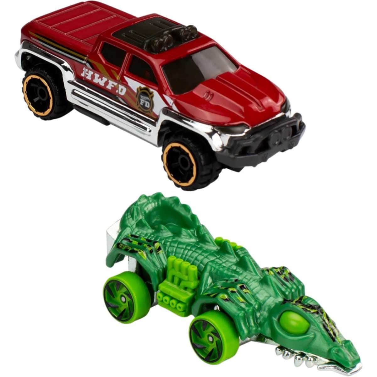 Hot Wheels 2-Piece Assorted Diecast Car Set Unisex, 3-4 Years