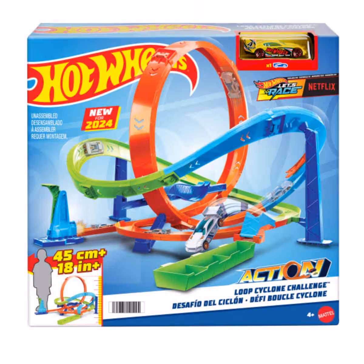 Hot Wheels Action Hyper Loop Extreme Playset Unisex, 3-4 Years