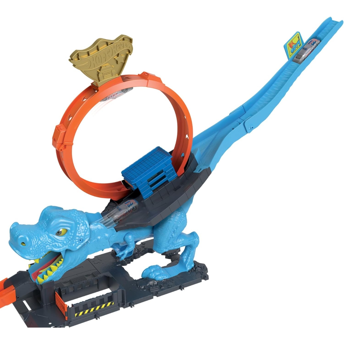 Hot Wheels City T-Rex Chomp Down Playset Unisex, 5-7 Years