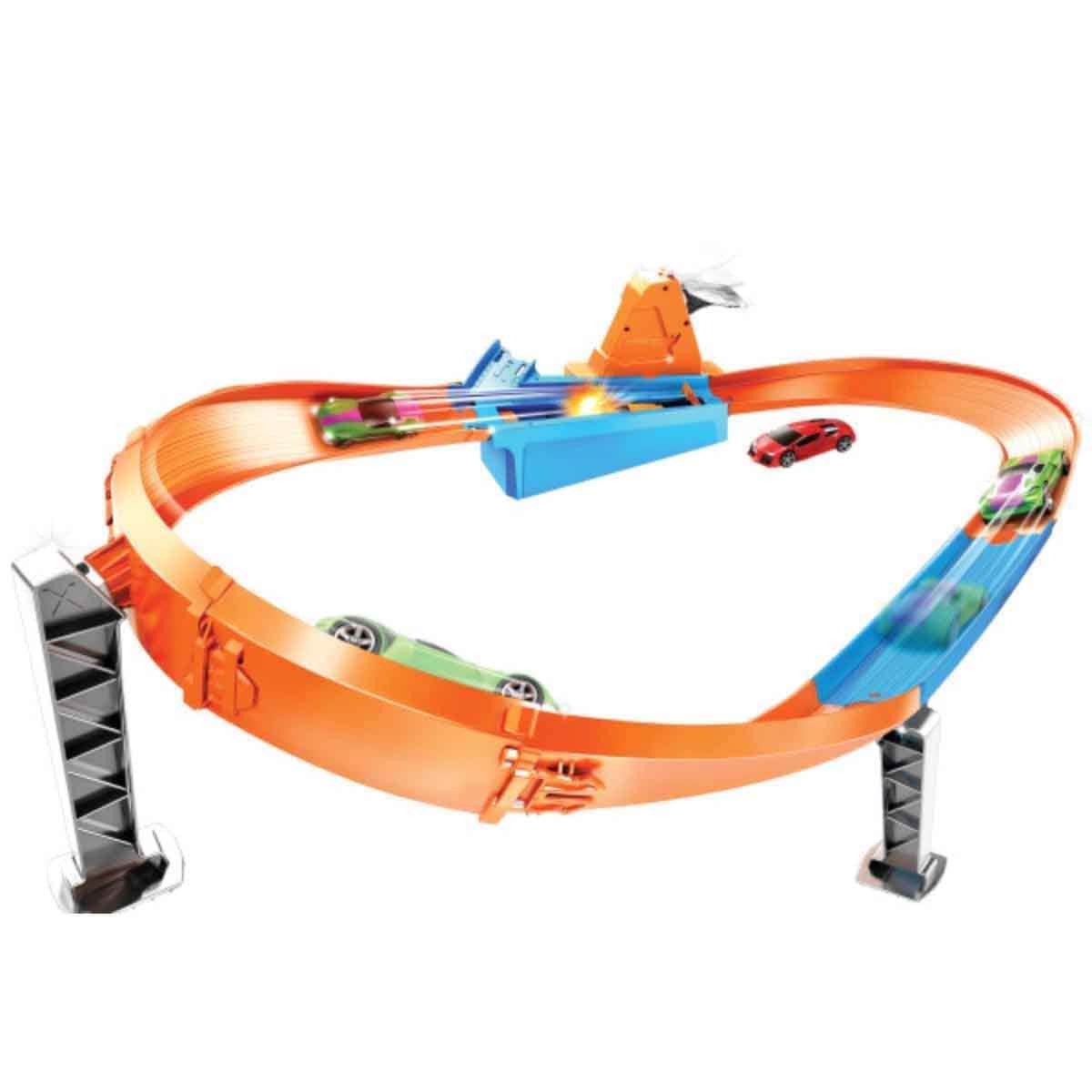 Hot Wheels Color Shifters Car & AL Rapid Raceway Champion Playset Bundle Unisex, 3-4 Years