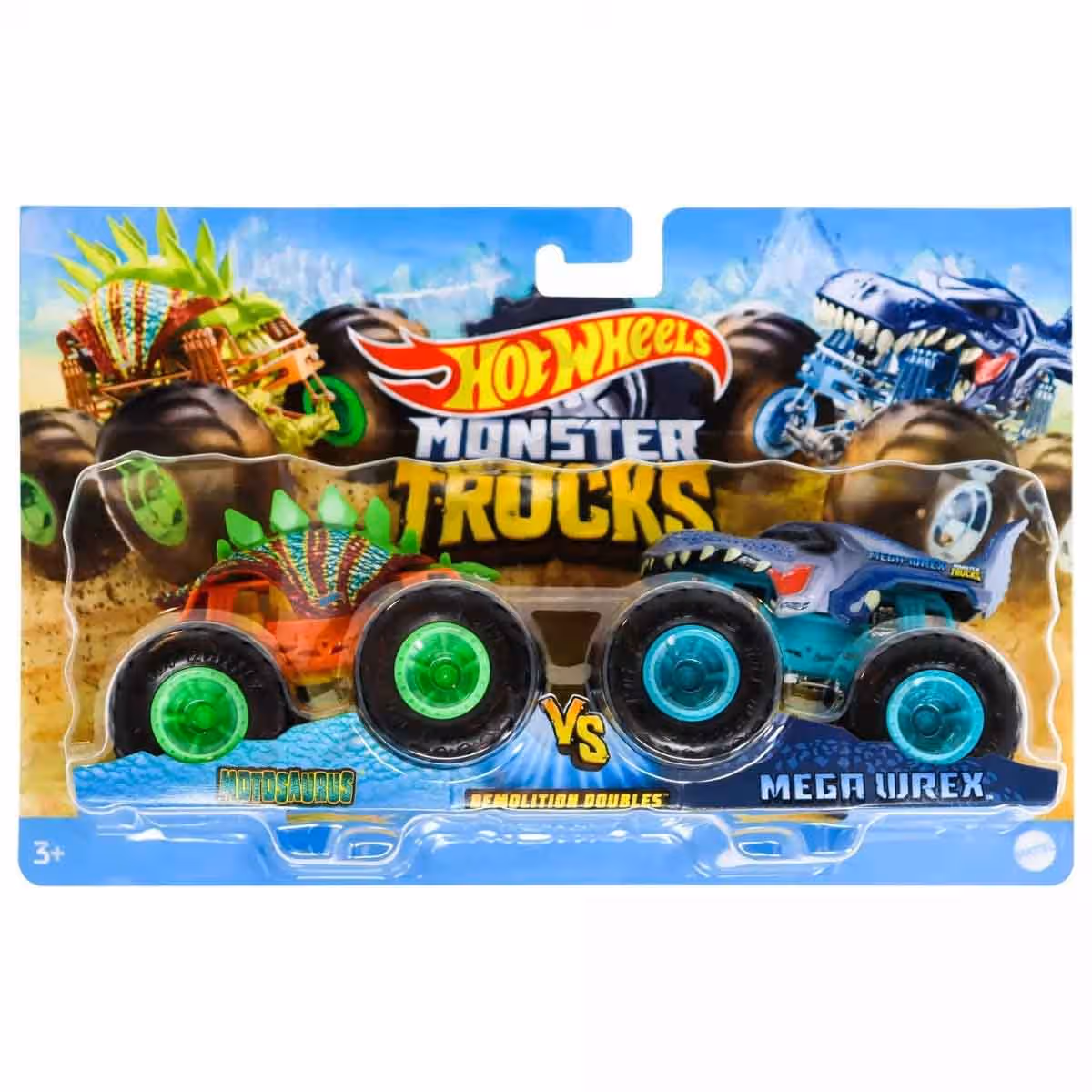 Hot Wheels Demolition Doubles Monster Trucks & Loop-And-Flip Track Set Bundle Unisex, 5-7 Years