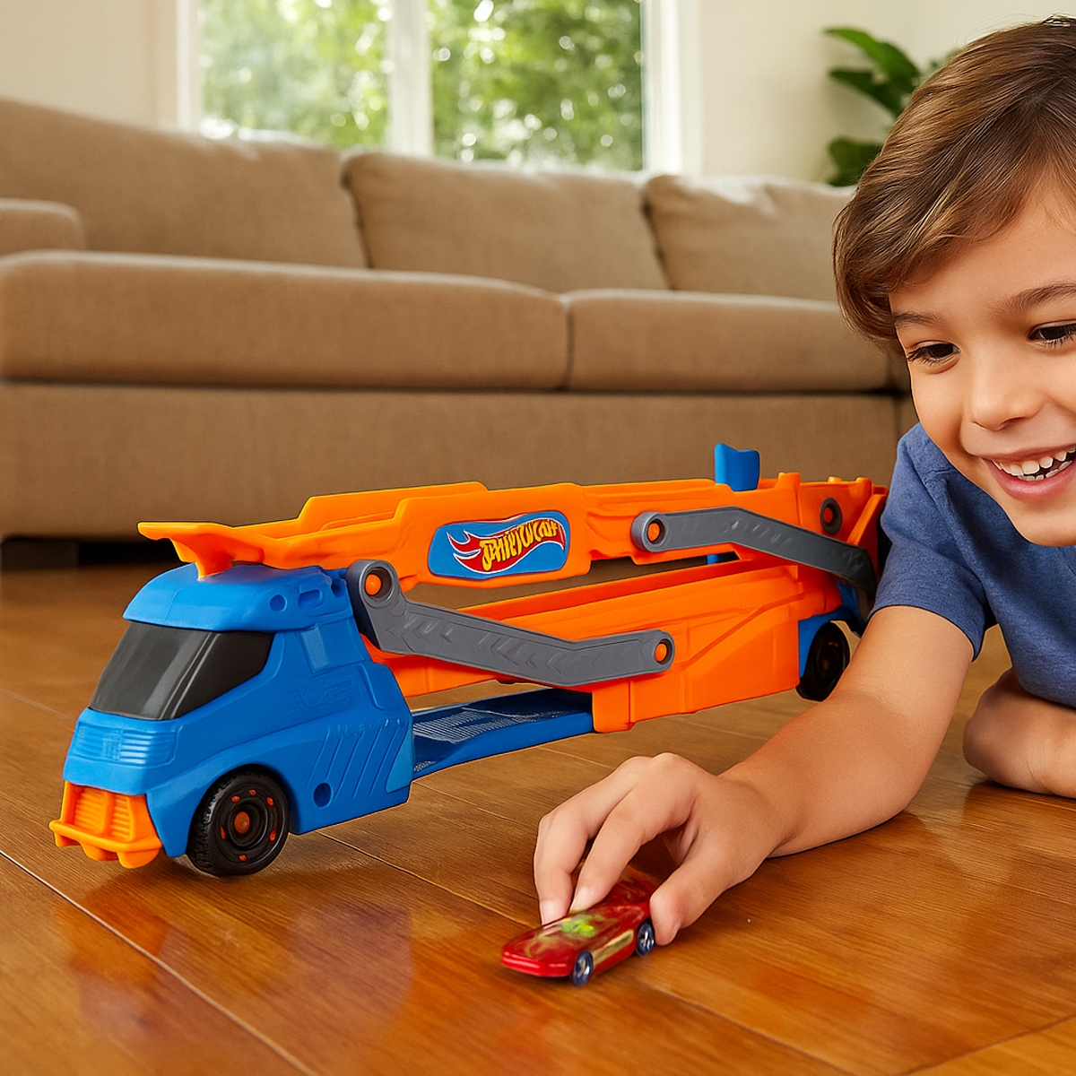 Hot Wheels ECL City Speed Track Transporter Vehicle Playset Unisex, 3-4 Years