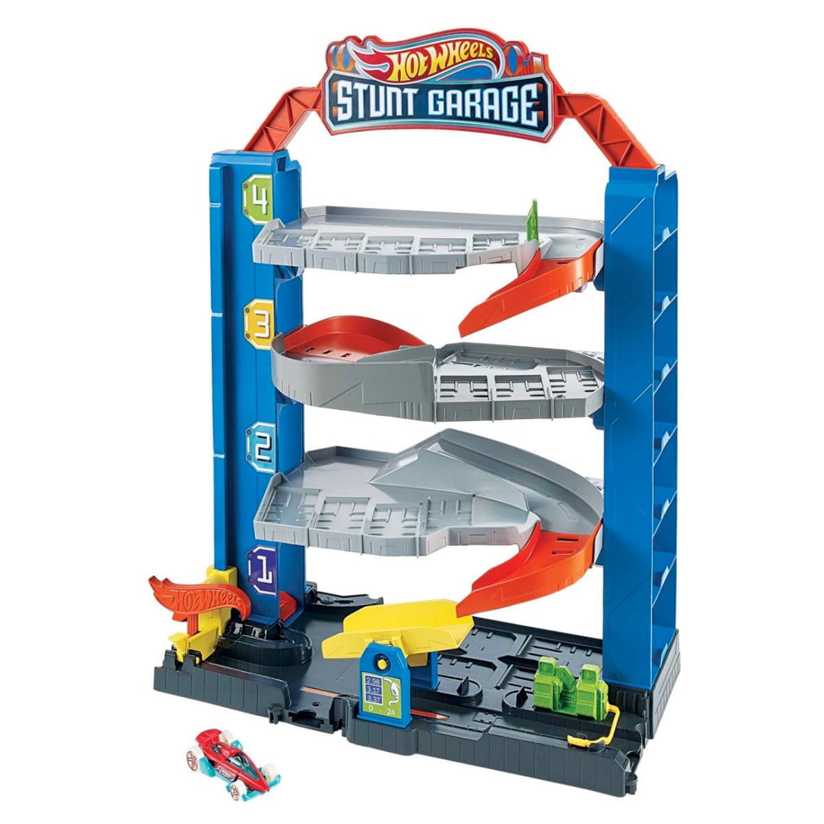 Hot Wheels Jump & Drop Stunt Garage Track Set Unisex, 5-7 Years