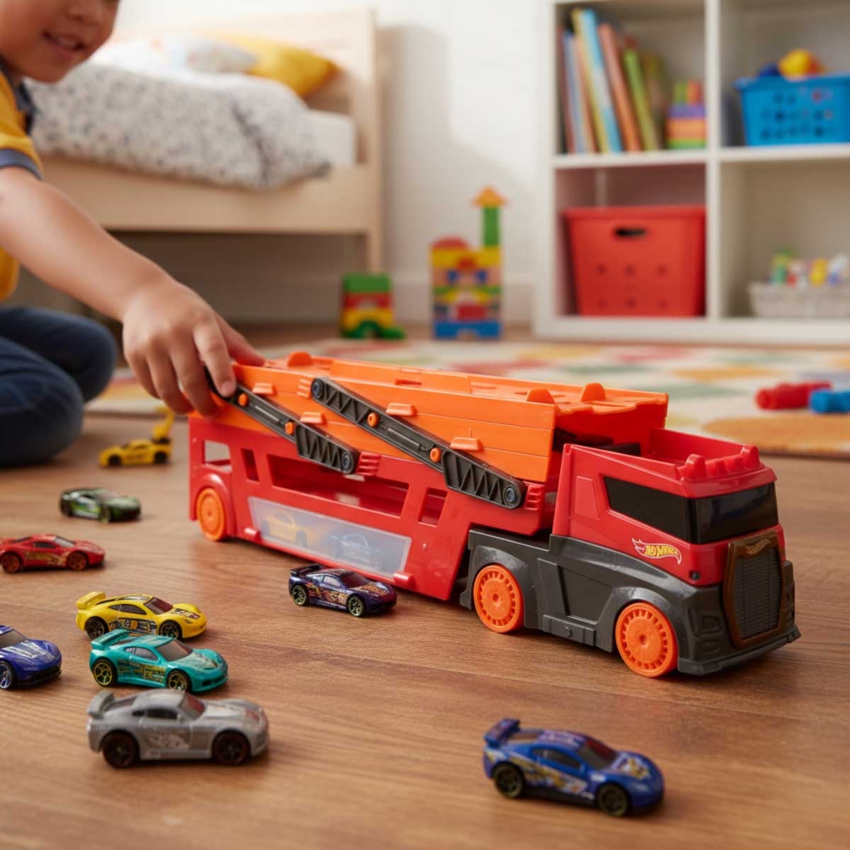 Hot Wheels LSV Mega Hauler Rig Unisex, 3-4 Years