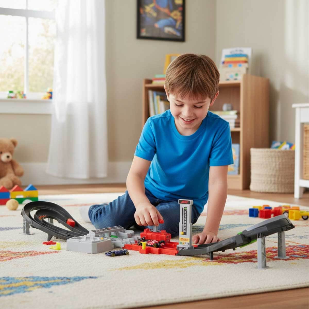 Hot Wheels Racing Grand Prix Trackset Unisex, 5-6 Years