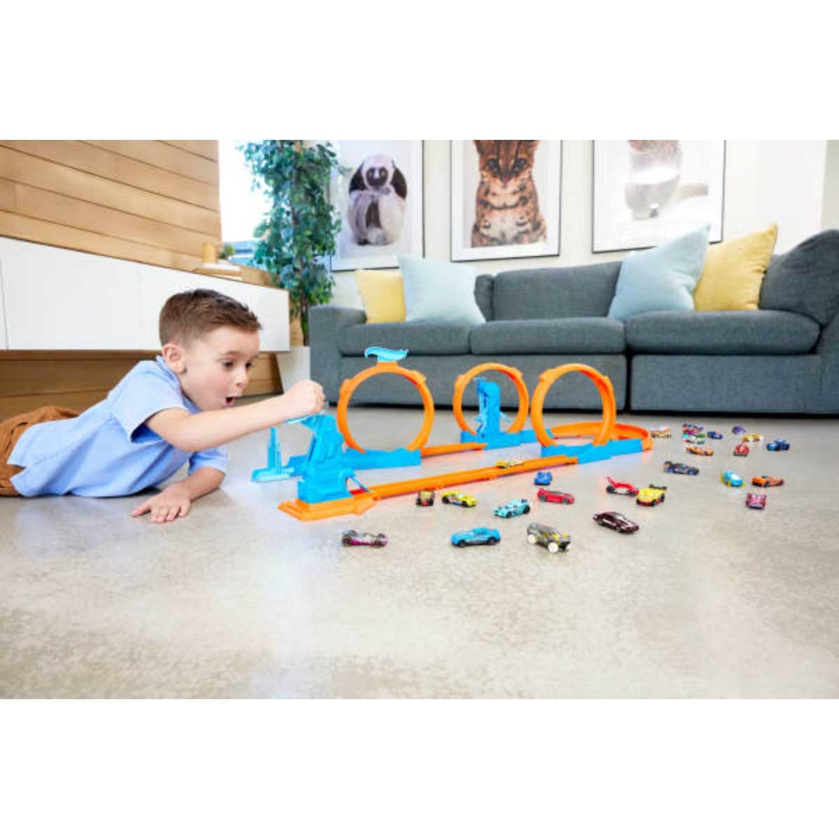 Hot Wheels Track Creator Triple Loop Kit Unisex, 3-4 Years