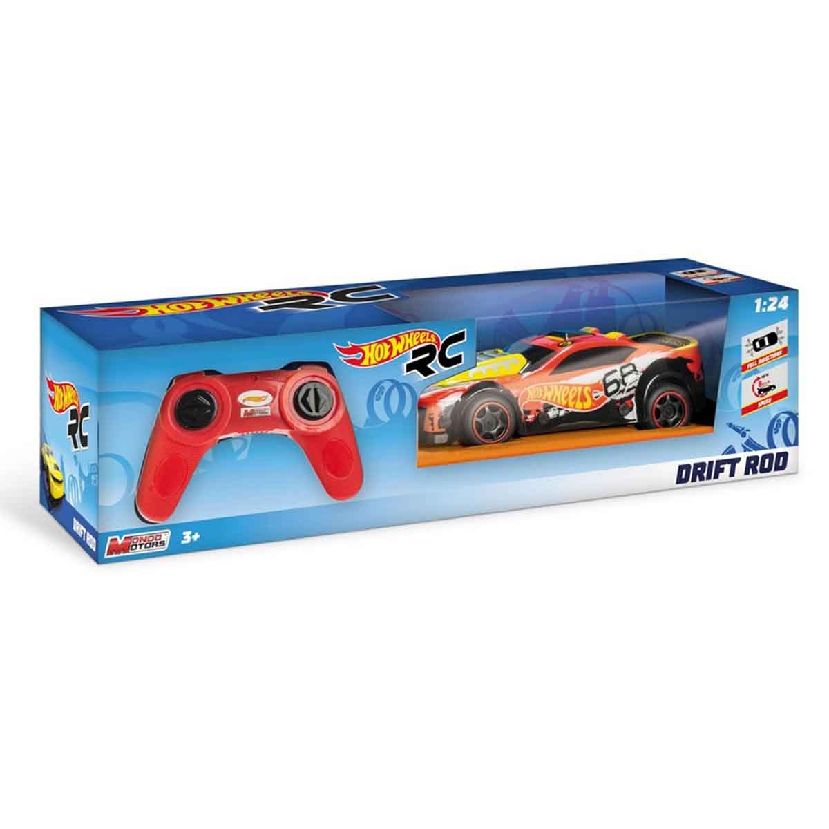 Hotwheels Battery Operated Remote Control Drift Rod Car Unisex, 3-4 Years