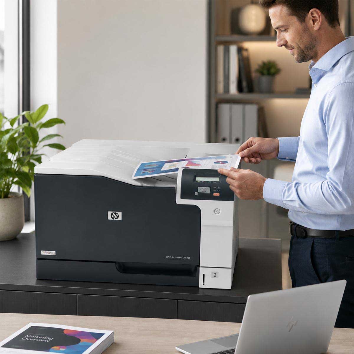 HP Color LaserJet CP5225n Laser Printer