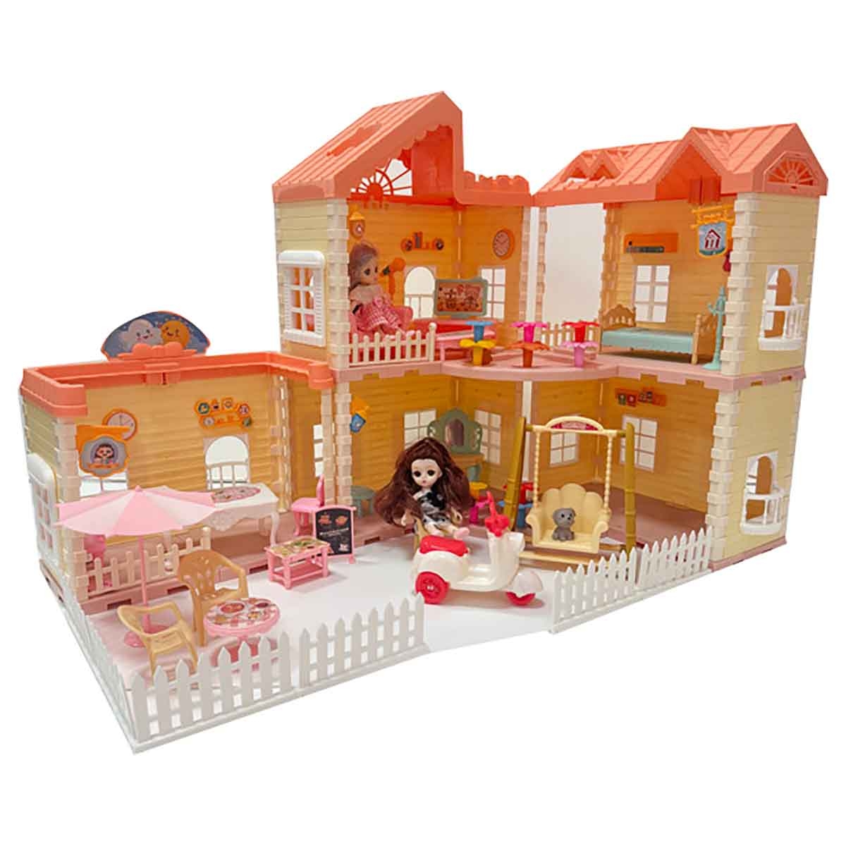 Huada Toys HDT668-34 Villa & Doll Playset Unisex, 3-4 Years