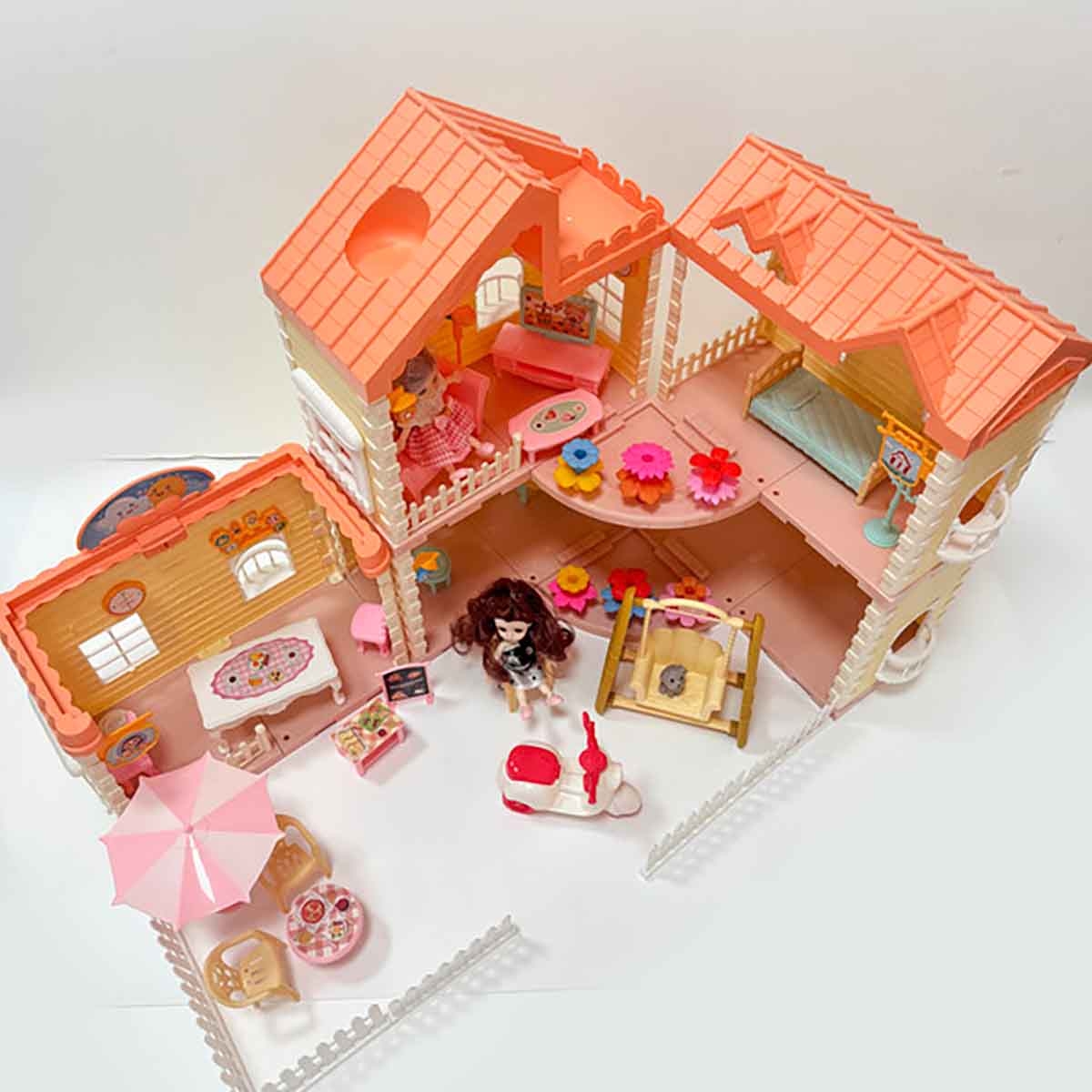 Huada Toys HDT668-34 Villa & Doll Playset Unisex, 3-4 Years