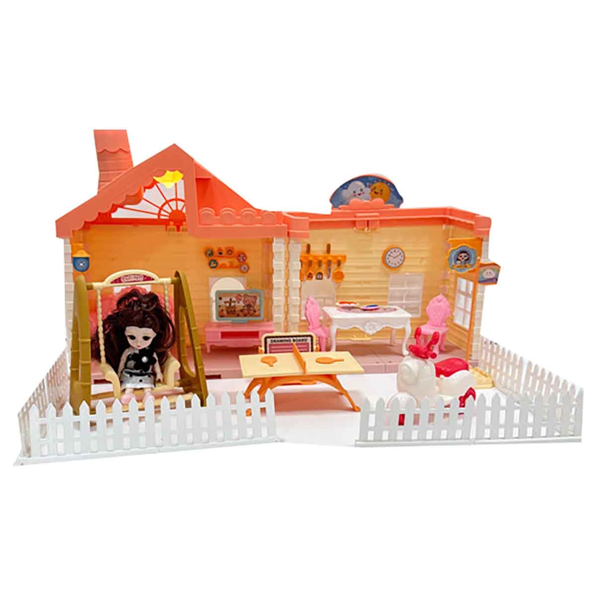 Huada Toys HDT668-40 Villa & Doll Playset Unisex, 3-4 Years