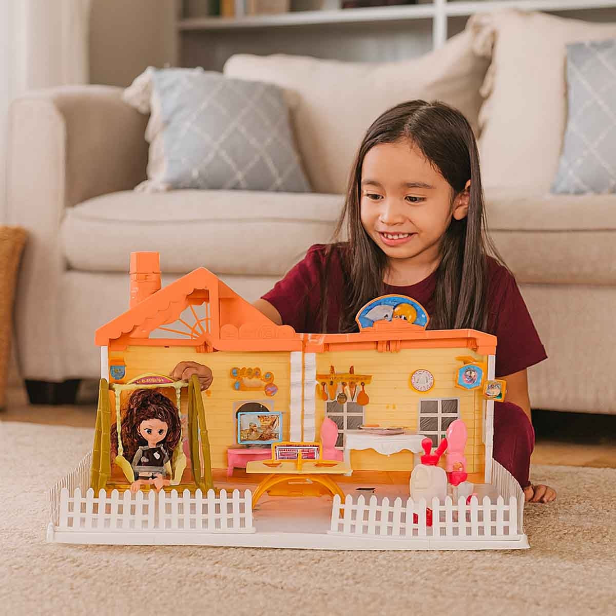 Huada Toys HDT668-40 Villa & Doll Playset Unisex, 3-4 Years