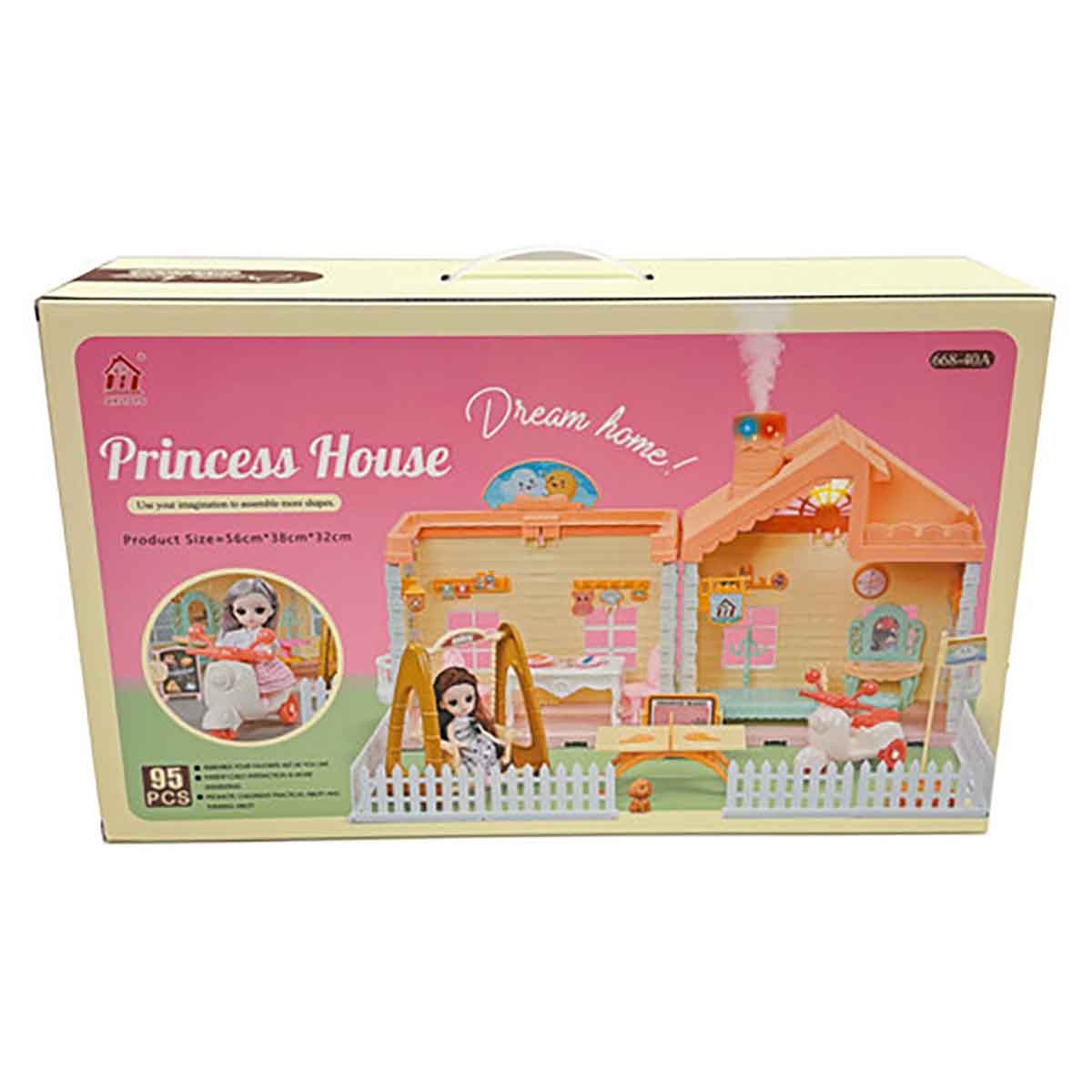 Huada Toys HDT668-40 Villa & Doll Playset Unisex, 3-4 Years