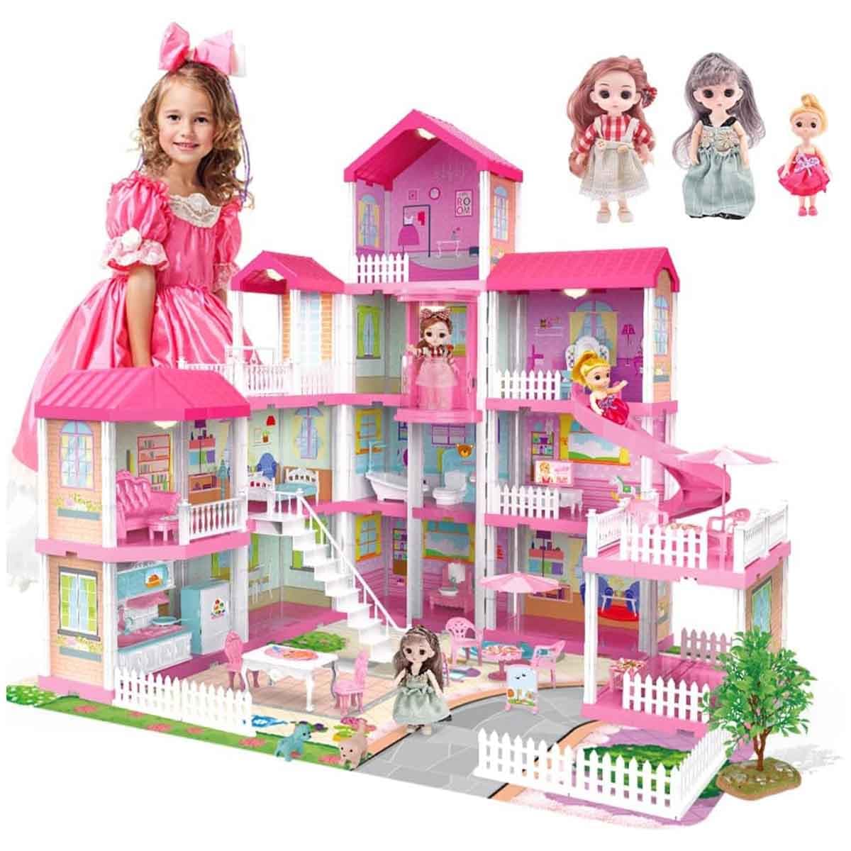 Huada Toys HDT668-49A Villa & Castle Doll Playset Unisex, 3-4 Years