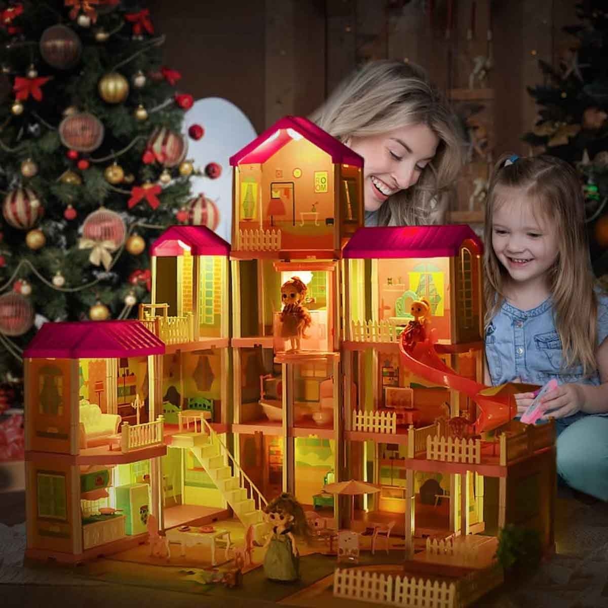 Huada Toys HDT668-49A Villa & Castle Doll Playset Unisex, 3-4 Years