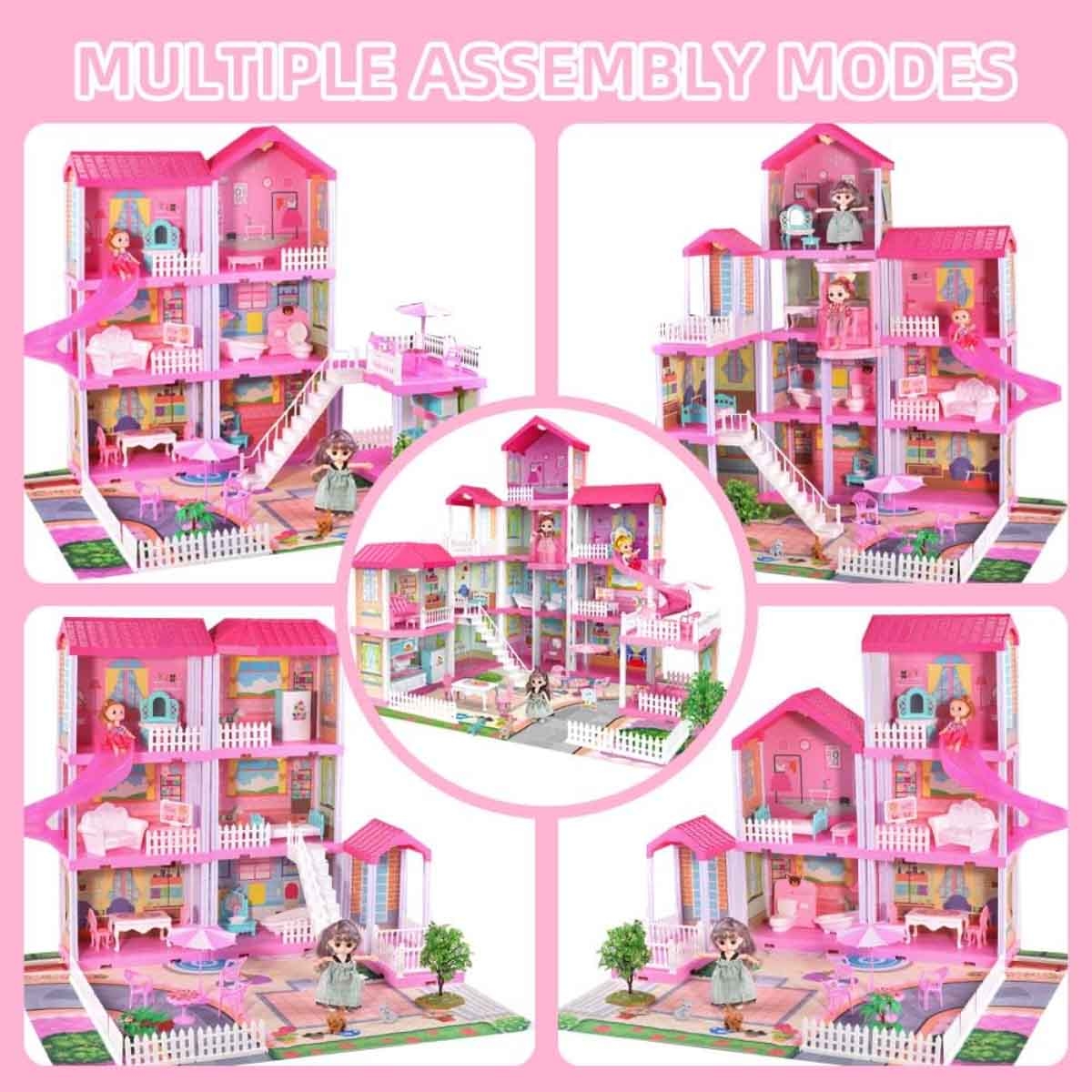 Huada Toys HDT668-49A Villa & Castle Doll Playset Unisex, 3-4 Years