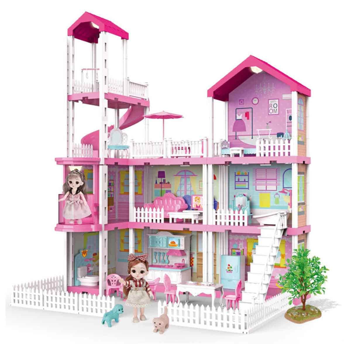 Huada Toys HDT668-54A Villa & Castle Doll Playset Unisex, 3-4 Years