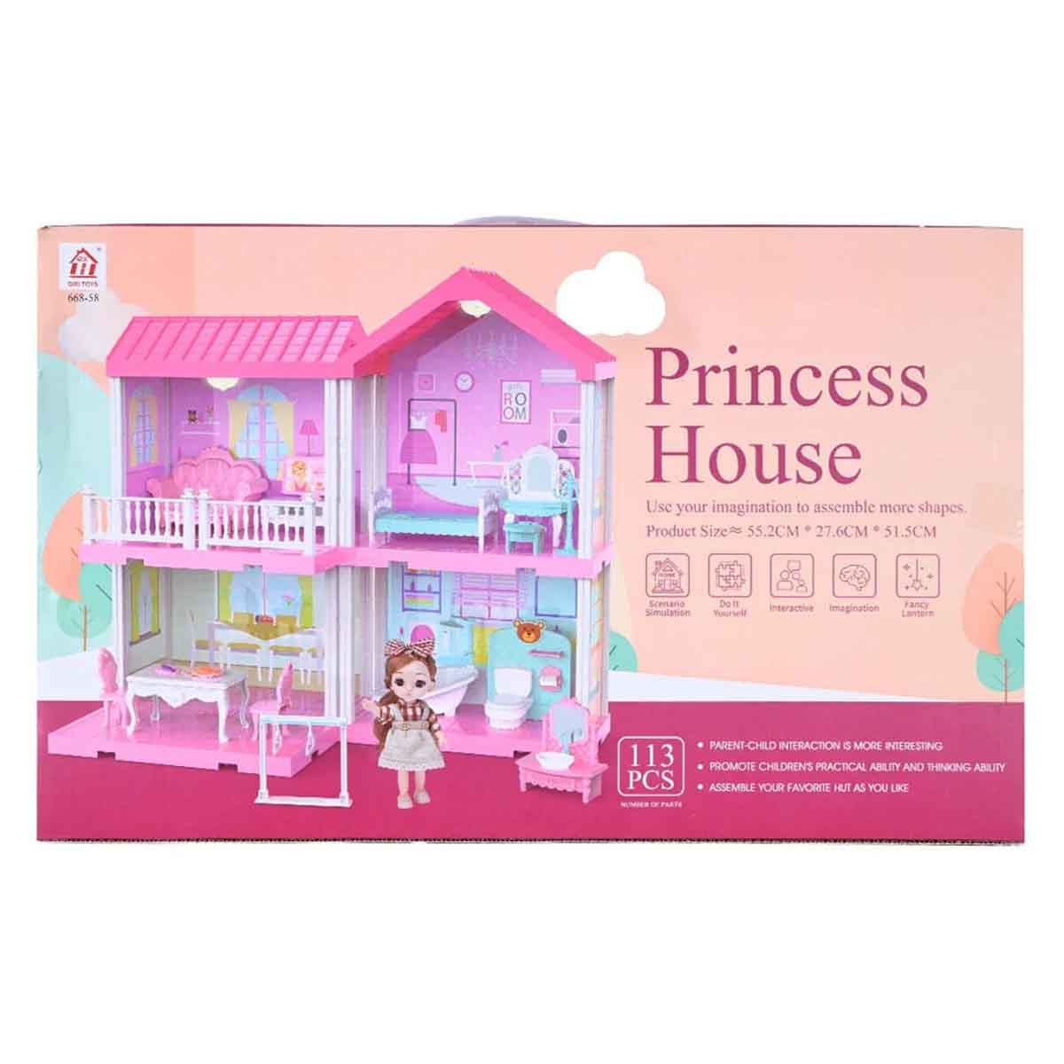 Huada Toys HDT668-58A Villa & Doll Playset Unisex, 3-4 Years