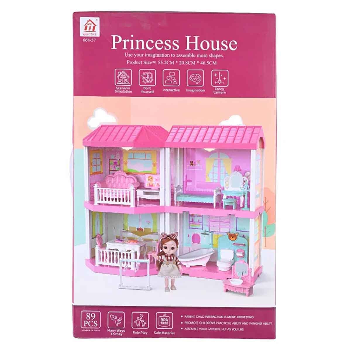 Huada Toys HDT668-58A Villa & Doll Playset Unisex, 3-4 Years