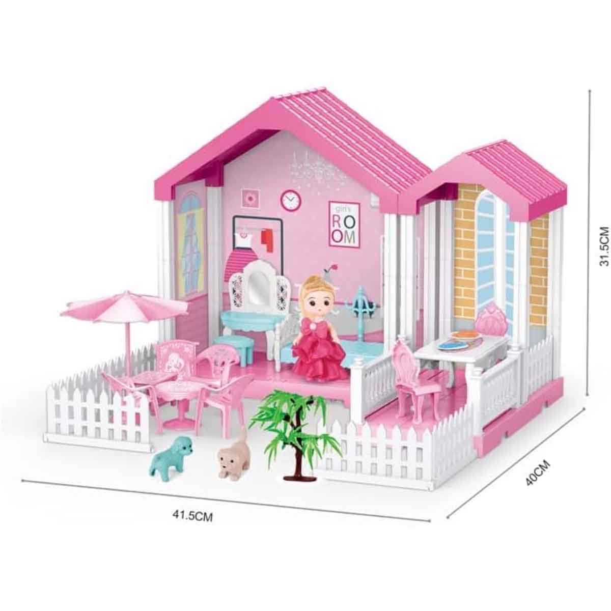 Huada Toys HDT668-61A Villa & Doll Playset Unisex, 3-4 Years