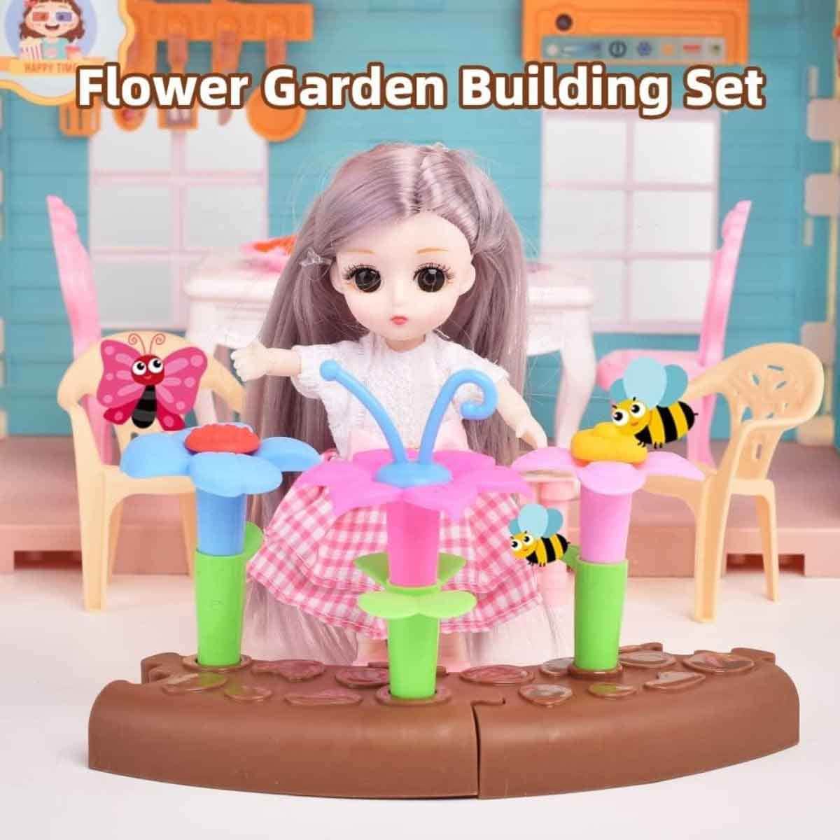 Huada Toys HDT668-7A Villa & Doll Playset with Light & Mist Spray Unisex, 3-4 Years
