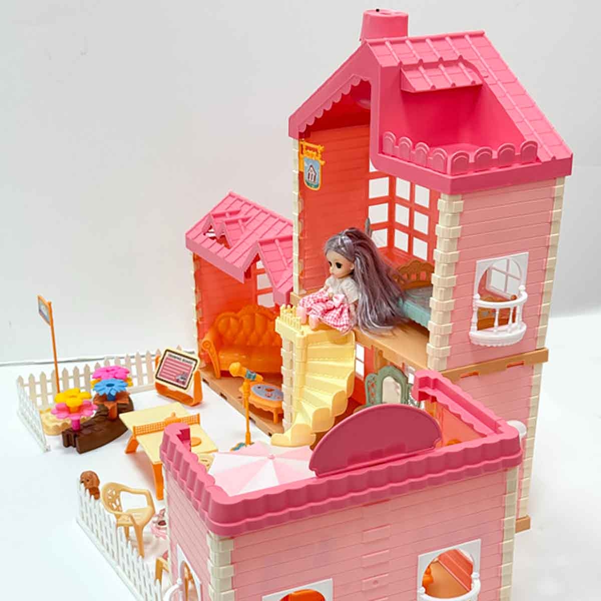 Huada Toys HDT668-83 Doll House & Accessories Playset Unisex, 3-4 Years