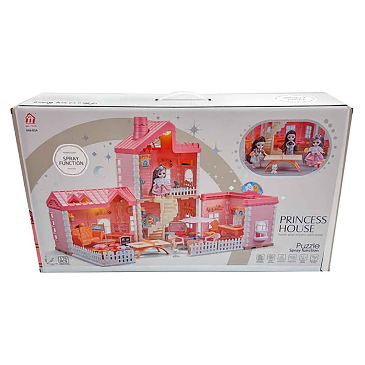 Huada Toys HDT668-83 Doll House & Accessories Playset Unisex, 3-4 Years