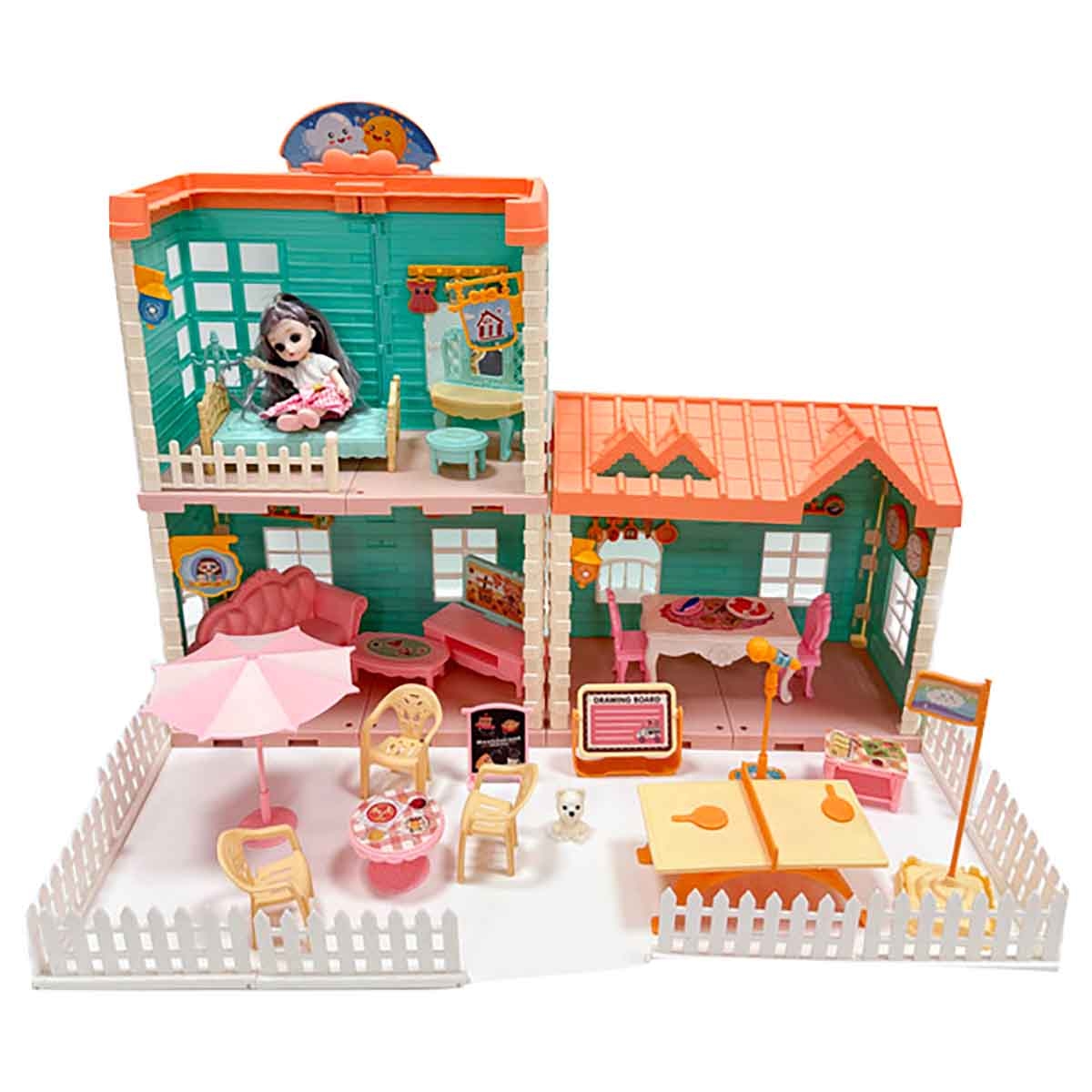 Huada Toys HDT668-8 Villa & Doll Playset Unisex, 3-4 Years