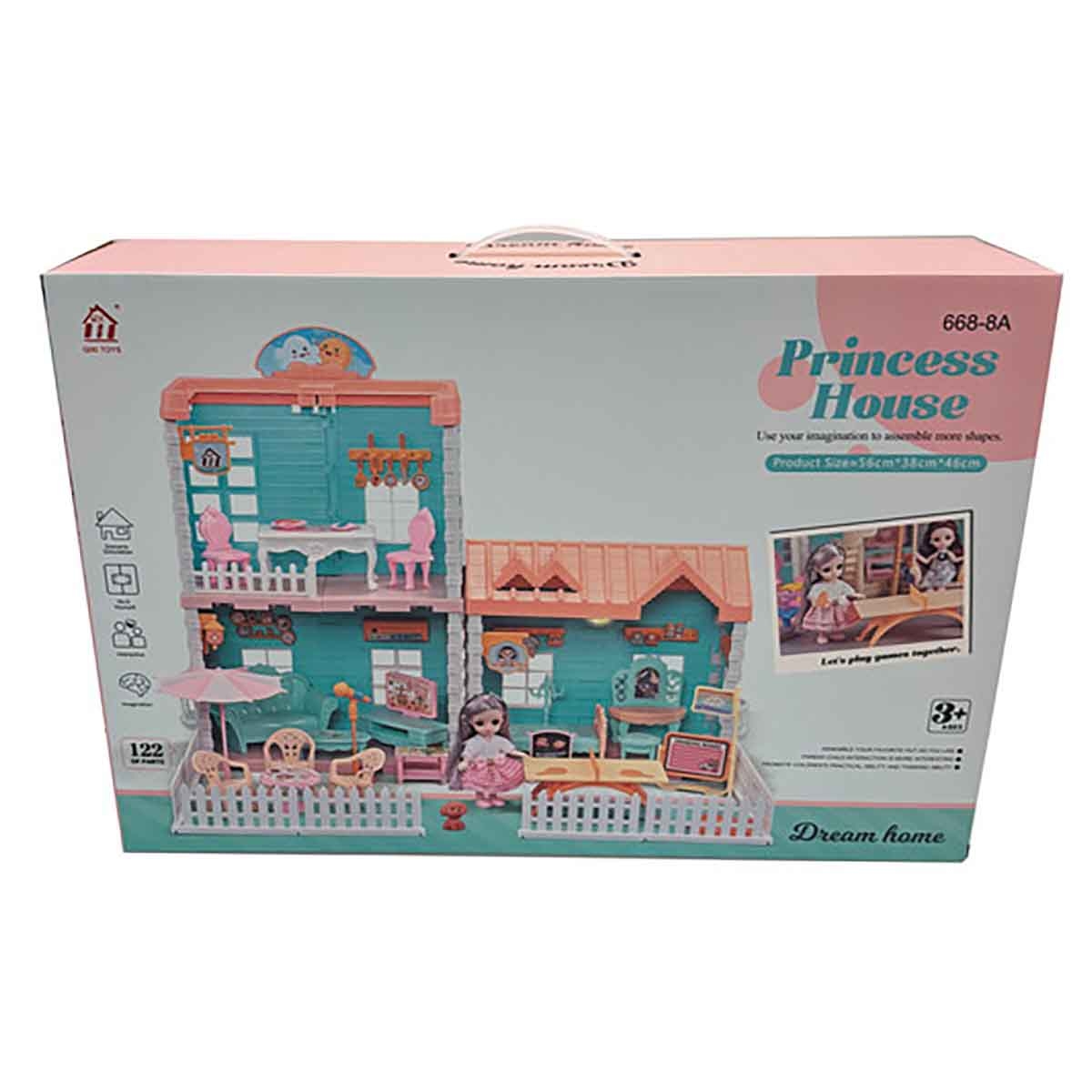 Huada Toys HDT668-8 Villa & Doll Playset Unisex, 3-4 Years