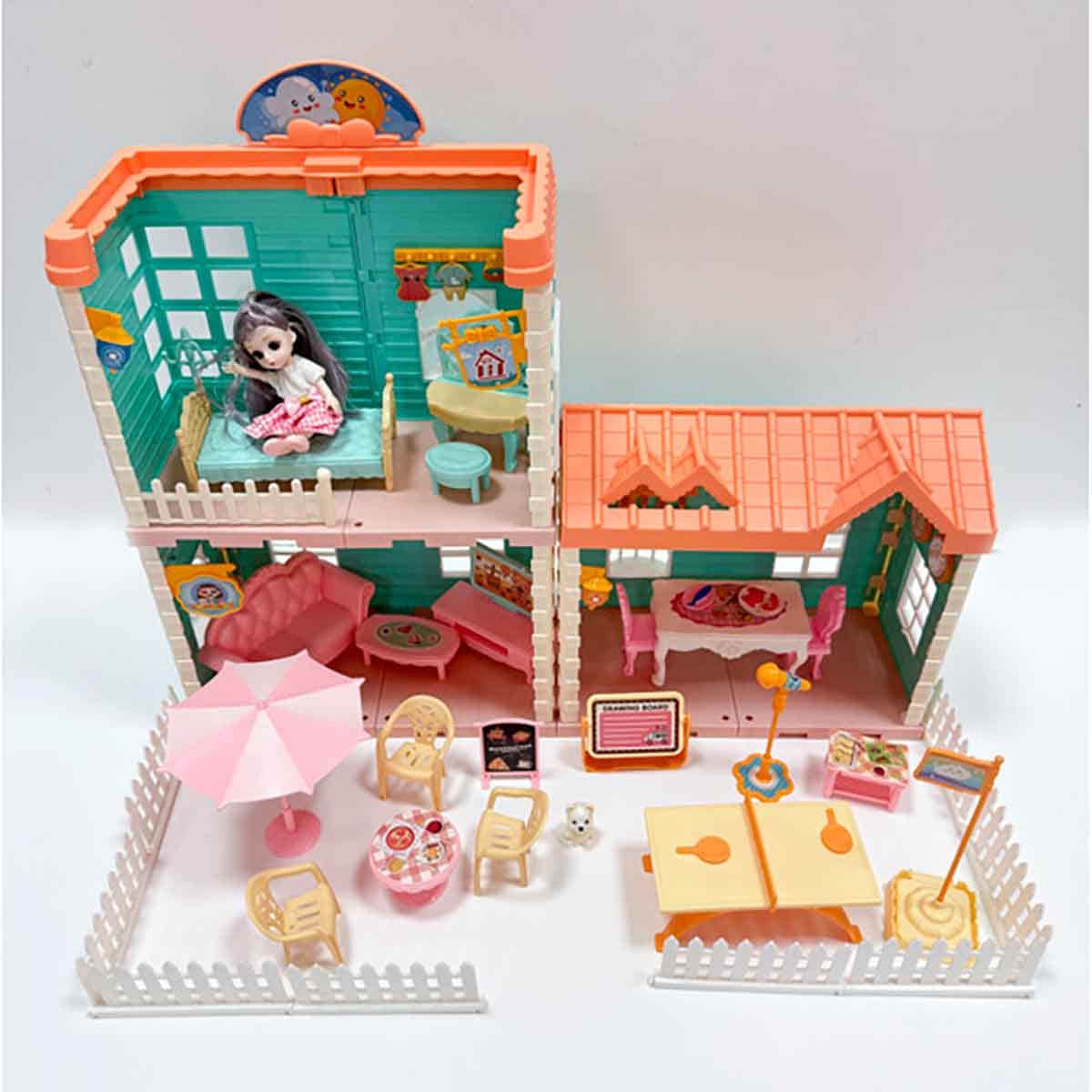Huada Toys HDT668-8 Villa & Doll Playset Unisex, 3-4 Years