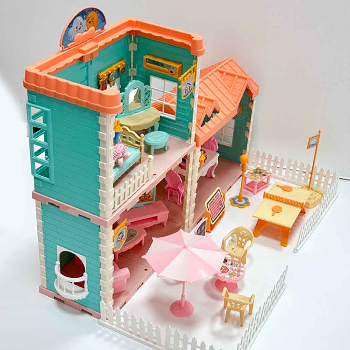 Huada Toys HDT668-8 Villa & Doll Playset Unisex, 3-4 Years