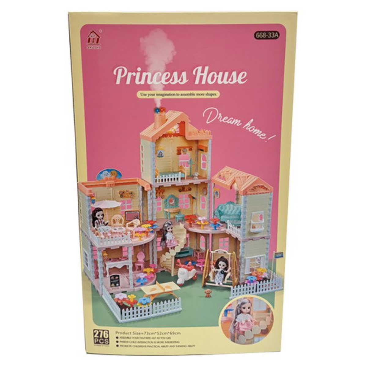 Huada Toys Villa & Doll Playset Girls, 3-4 Years