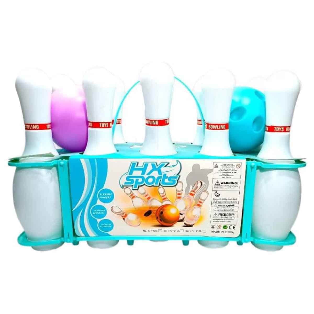 HX Sports 12-Piece Colorful Bowling Set Unisex, 3-4 Years