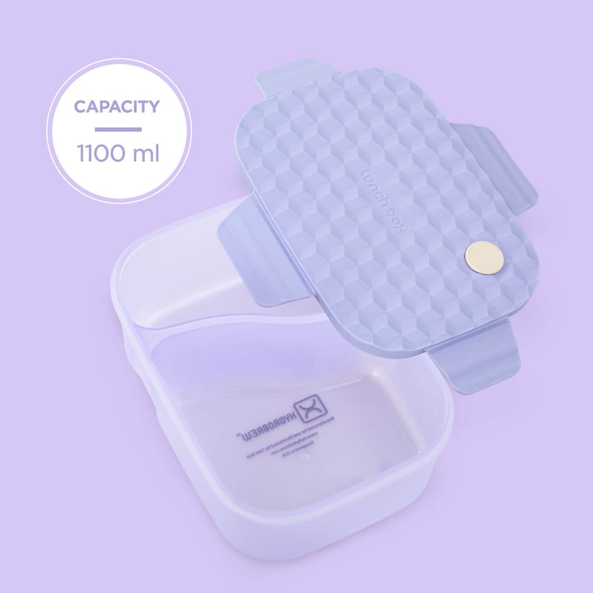 Hydrobrew 1100ml Lavender Diamond Smart Serve Bento Lunch Box