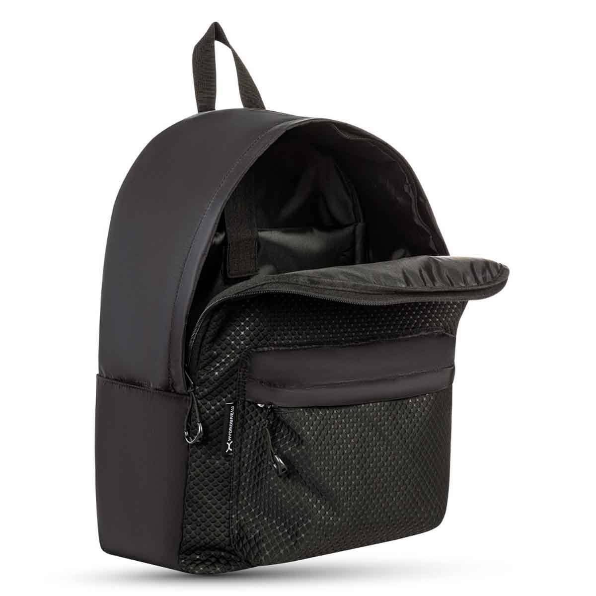 HYDROBREW 17" Black Backpack with Bento Lunch Box