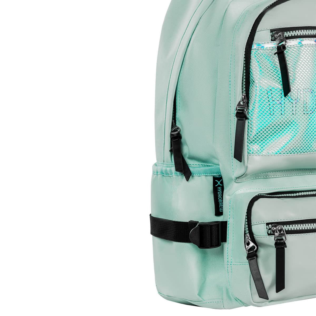 Hydrobrew 18" Green Backpack with Double Wall Stainless Steel Water Bottle