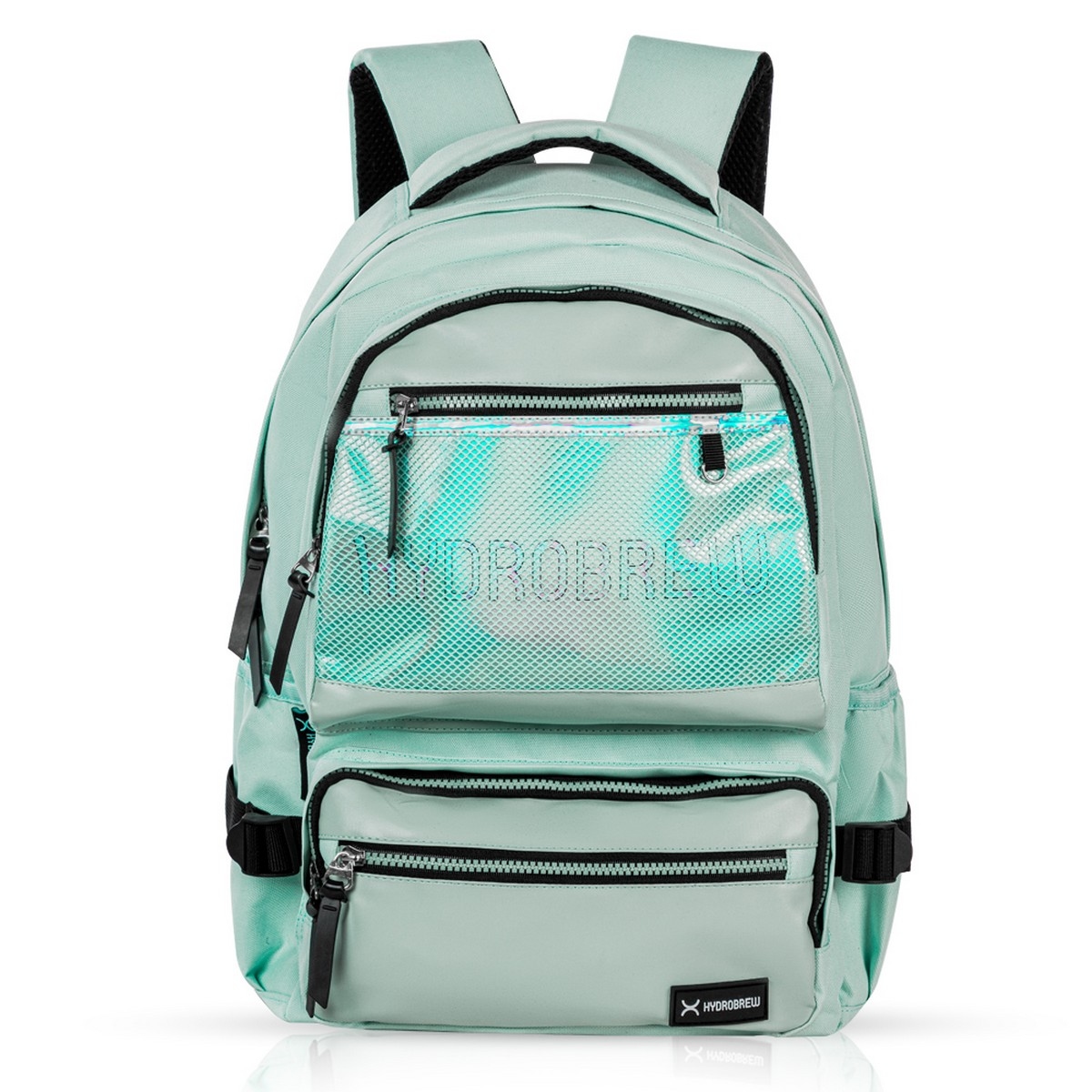 Hydrobrew 18" Green Backpack with Double Wall Stainless Steel Water Bottle
