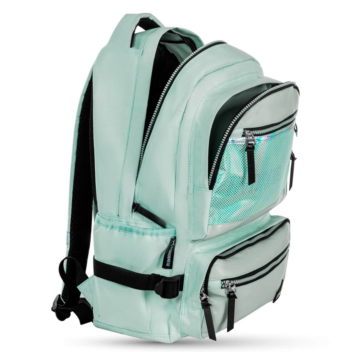Hydrobrew 18" Green Backpack with Double Wall Stainless Steel Water Bottle