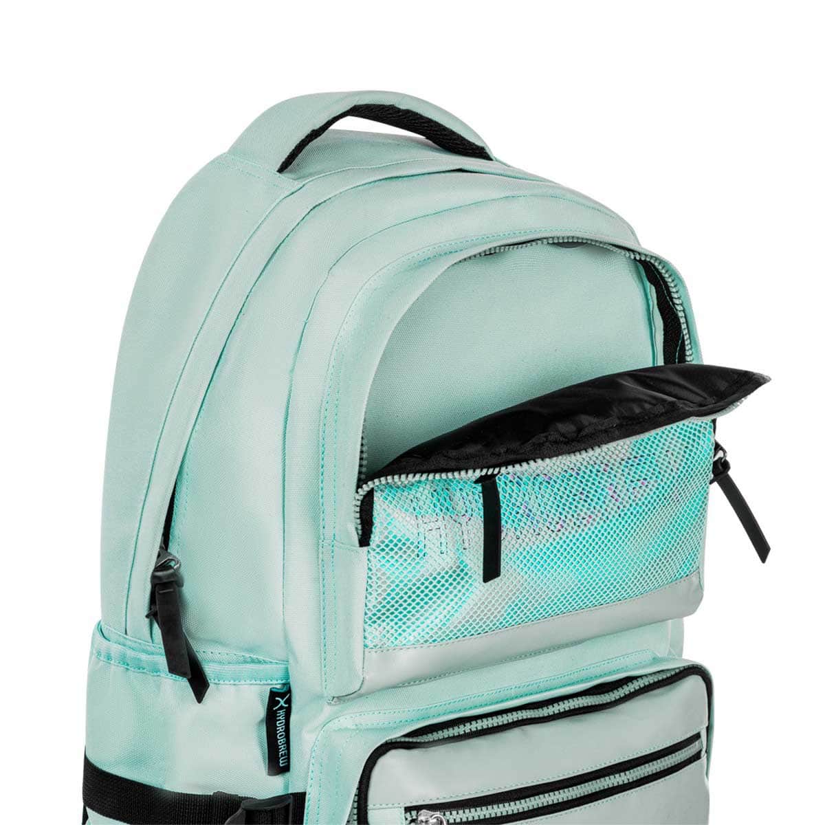 Hydrobrew 18" Green Backpack with Double Wall Stainless Steel Water Bottle