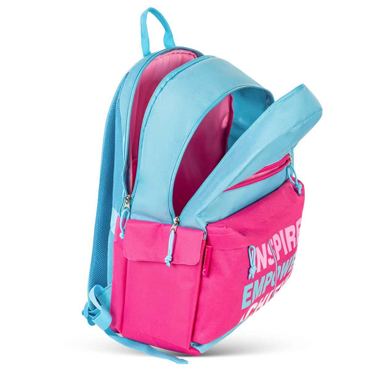 HYDROBREW 18" Pink Backpack with Bento Lunch Box