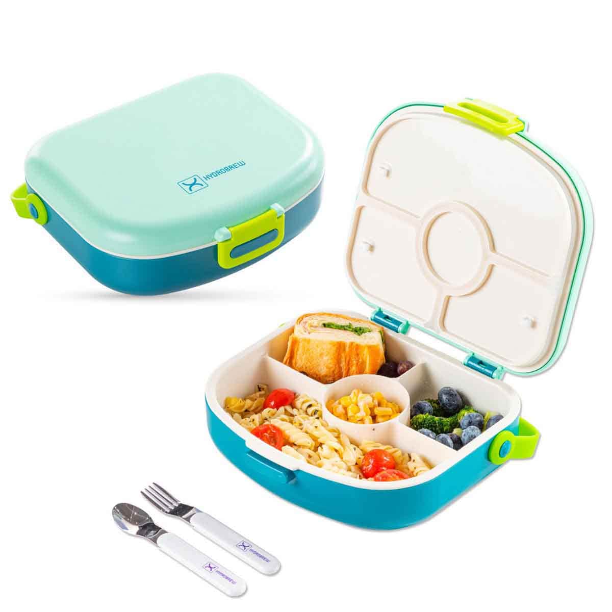HYDROBREW 18" Green Backpack with Bento Lunch Box