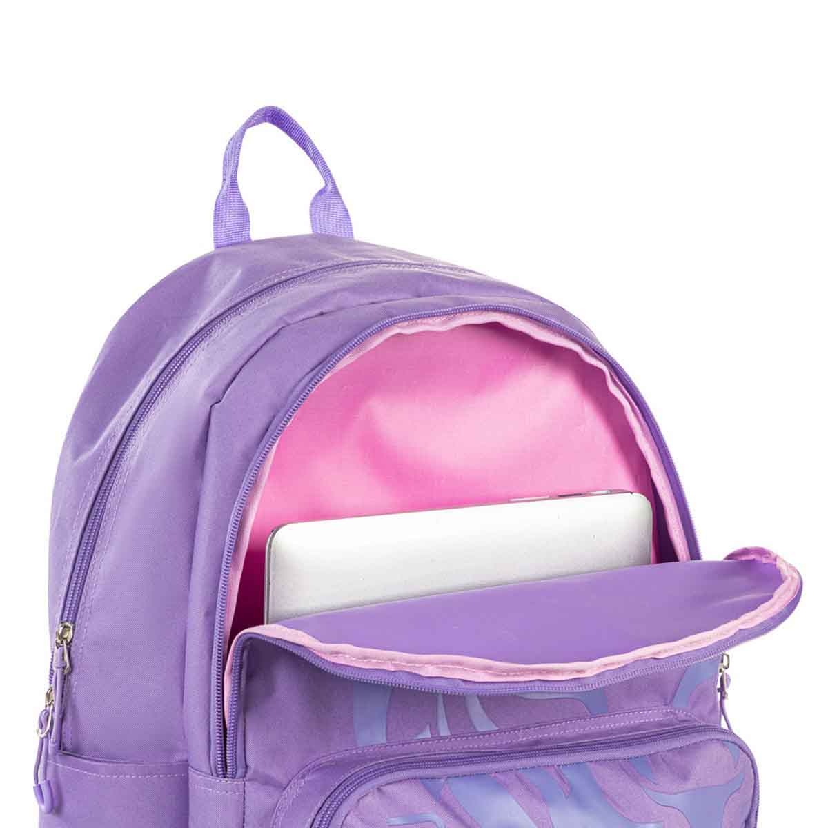 HYDROBREW 18" Purple Backpack with Bento Lunch Box