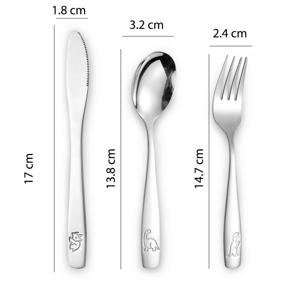 Hydrobrew 3-Piece Stainless Steel Cutlery Set with Storage Box