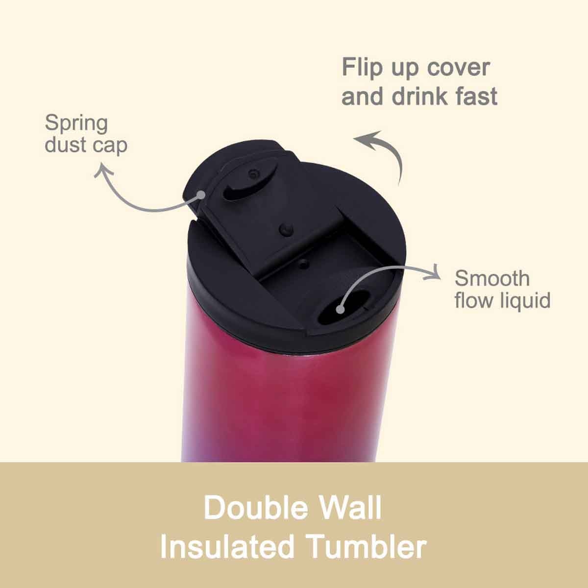 هيدروبرو زجاجة ماء معزولة تامبلر 400 مل للجنسين، 3-4 سنوات